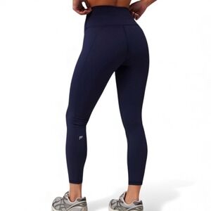 Fabletics NWT Powerhold Define High Waisted 7/8 Leggings Navy Blue Medium